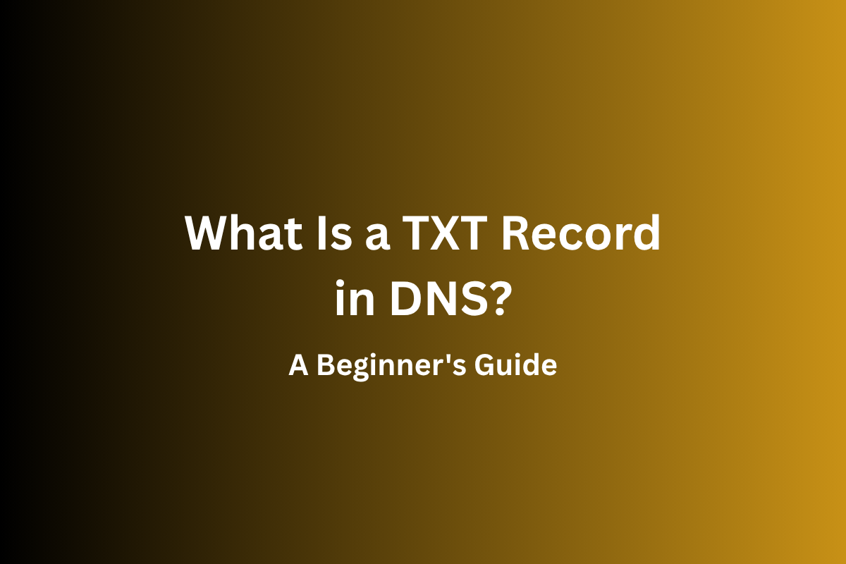 Read more about the article What Is a TXT Record in DNS? A Beginner’s Guide